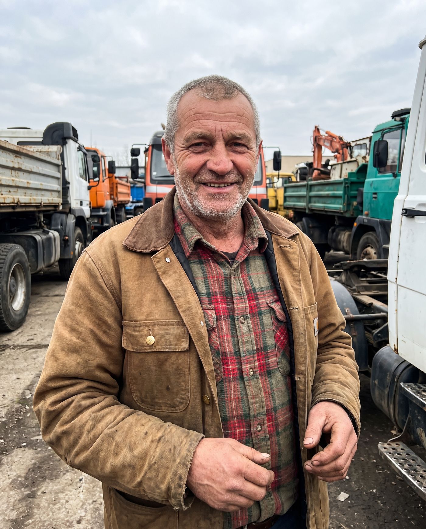 Portrét skúseného vodiča a mechanika Štefana